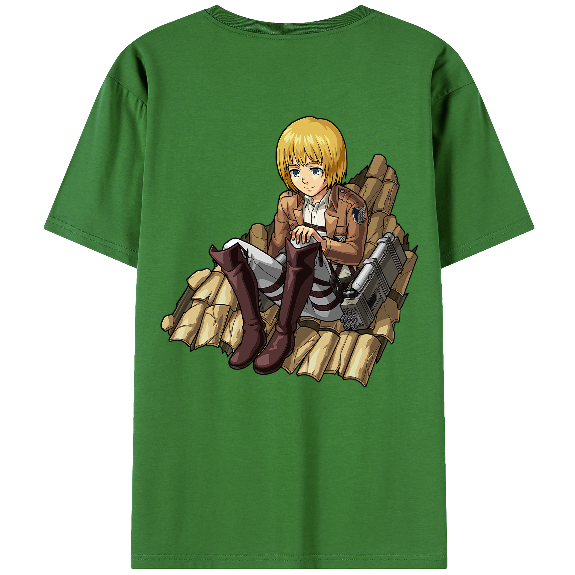 （画像用） 進撃の巨人 アルミン·アルレルト Attack on Titan Armin Arlert レディース半袖Tシャツ(バックプリント)